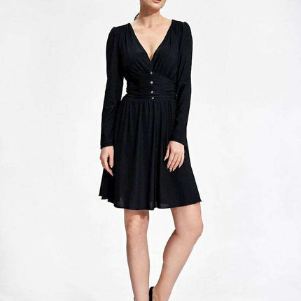 Elegant Sweetheart Flared Dress - Très Elite