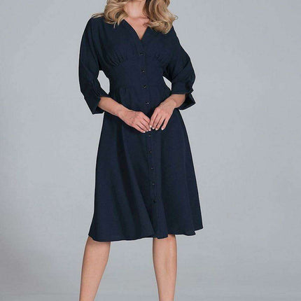 Elegant Sweetheart Kimono Midi Dress with Stylish Wide Sleeves - Très Elite