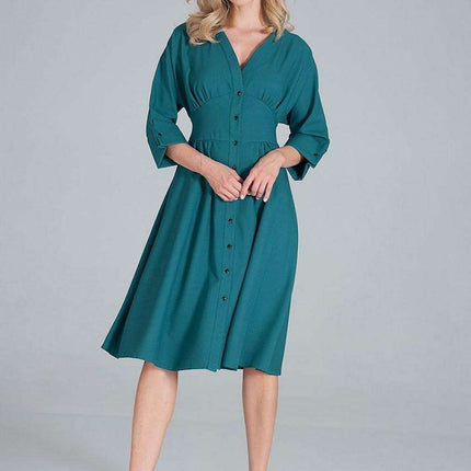 Elegant Sweetheart Kimono Midi Dress with Stylish Wide Sleeves - Très Elite