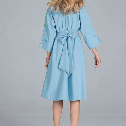 Elegant Sweetheart Kimono Midi Dress with Stylish Wide Sleeves - Très Elite