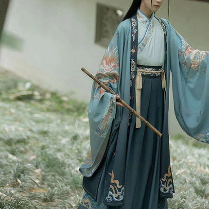Elegant Tang Dynasty Swordsman Hanfu Outfit - Men's Cultural Performance and Cosplay Costume - Très Elite