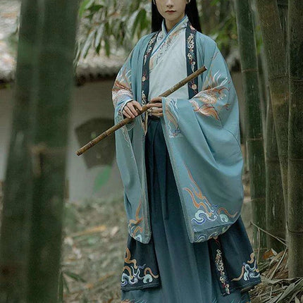 Elegant Tang Dynasty Swordsman Hanfu Outfit - Men's Cultural Performance and Cosplay Costume - Très Elite