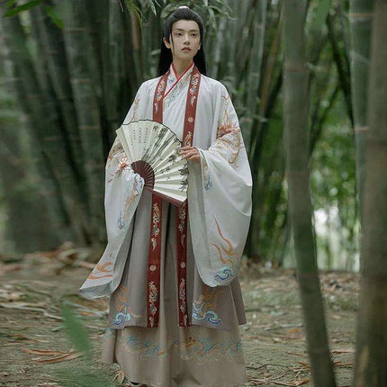 Elegant Tang Dynasty Swordsman Hanfu Outfit - Men's Cultural Performance and Cosplay Costume