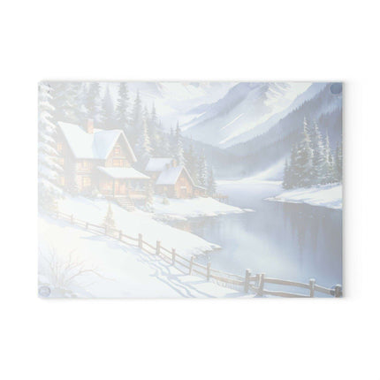 Elegant Tempered Glass Cutting Board Duo - Precision and Style for the Modern Kitchen