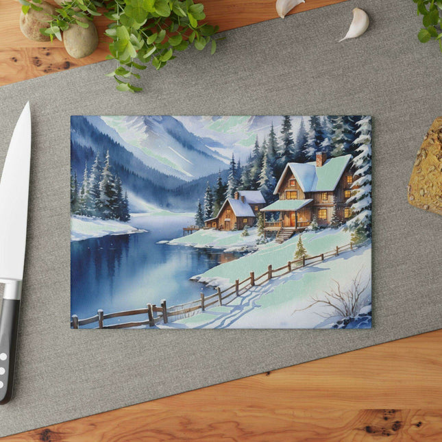 Elegant Tempered Glass Cutting Board Duo - Precision and Style for the Modern Kitchen