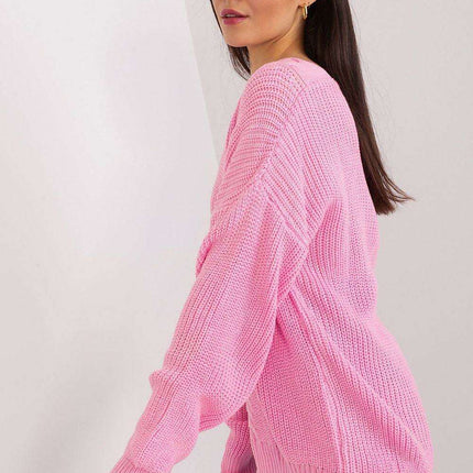 Elegant Textured Knit Sweater for Women