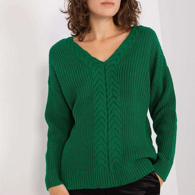 Elegant Textured V-Neck Sweater