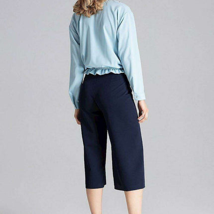Elegant Tie-Detail Button-Up Blouse - Très Elite