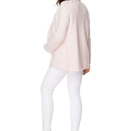 Elegant Tie-Neck Maternity Cardigan in Soft Acrylic Blend - Très Elite