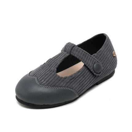 Elegant Toddler Leather Slip-Ons - Classic Black Flats and Oxford Mary Janes with Cushioned Support