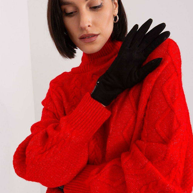 Elegant Touchscreen Floral Gloves