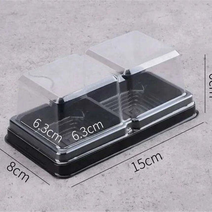 Elegant Transparent Baking Box Set - Enhance Your Culinary Creations with Style..