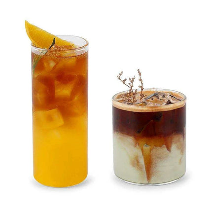 Elegant Transparent Glass Mugs - Essential Collection for Iced Beverages and More - Très Elite