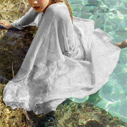 Elegant Transparent Maxi Kimono Dress for Women - Perfect Beach Cover-Up - Très Elite
