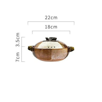 Elegant Tri-Section Japanese Clay Casserole: Perfect for High-Heat Culinary Creations - Très Elite