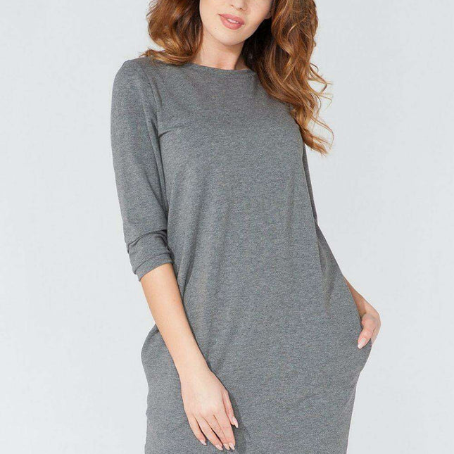 Elegant Tuba Dress with Convenient Pockets - Perfect for Daily Wear