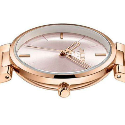 Elegant Turquoise: JULIUS Women's Blue Leather Watch with Strap- Très Elite- Très Elite