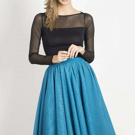Elegant Two Layer Tulle Skirt with Adjustable Belt - Très Elite