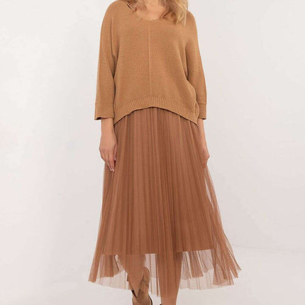 Elegant Two Piece Sweater and Midi Dress Set 202828 - Très Elite