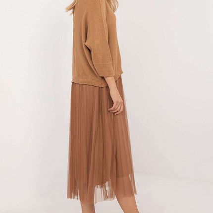Elegant Two Piece Sweater and Midi Dress Set 202828 - Très Elite