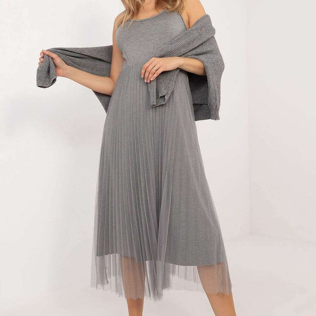 Elegant Two Piece Sweater and Midi Dress Set 202828 - Très Elite