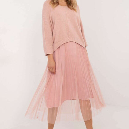 Elegant Two Piece Sweater and Midi Dress Set 202828 - Très Elite
