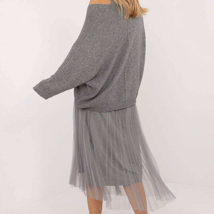 Elegant Two Piece Sweater and Midi Dress Set 202828 - Très Elite