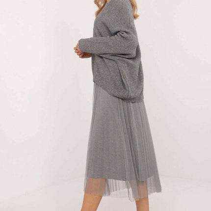 Elegant Two Piece Sweater and Midi Dress Set 202828 - Très Elite