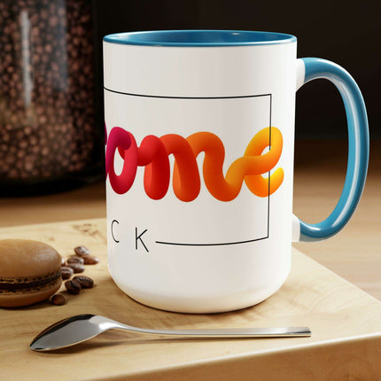 Elegant Two-Tone Ceramic Coffee Mugs from the Maison d'Elite Enigma Collection - Très Elite