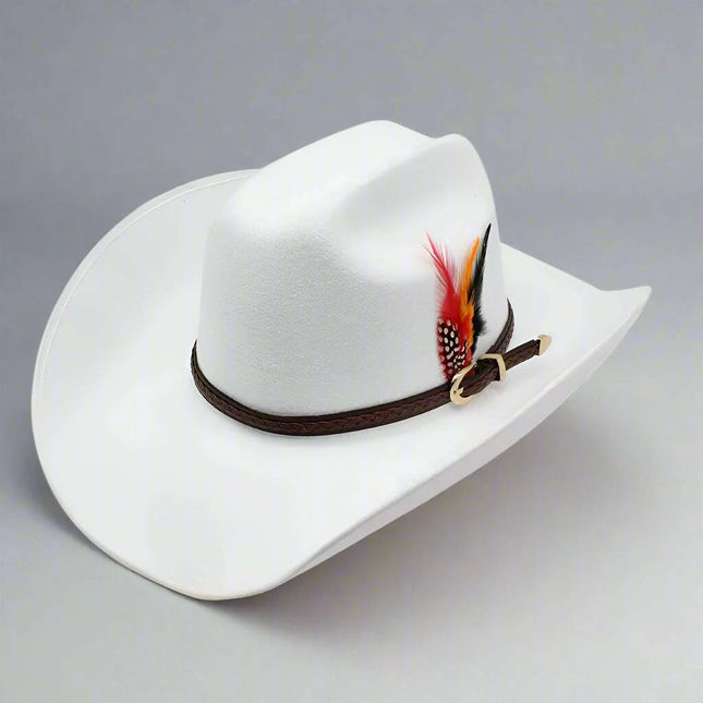 Elegant Unisex Wool Fedora Hat - Stylish Wide Brim for Autumn & Winter Events