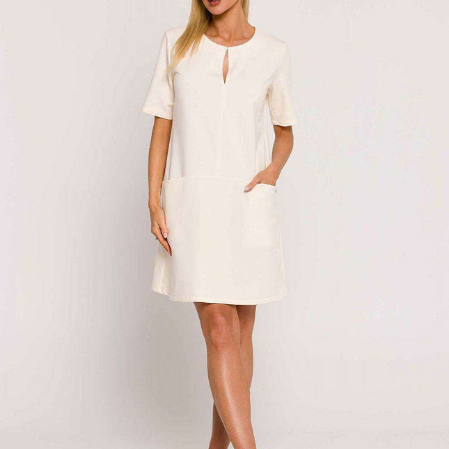 Elegant Urban A-Line Knit Dress