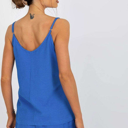 Elegant V-Neck Adjustable Tank by Top Och Bella - Très Elite