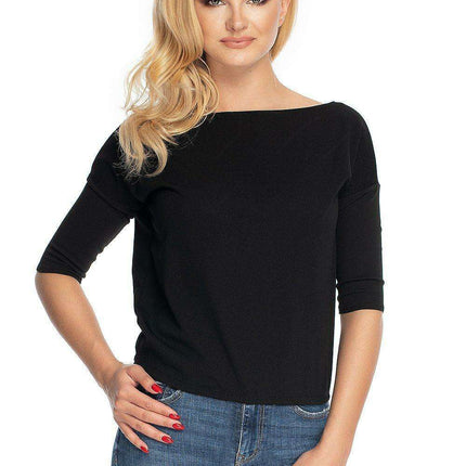 Elegant V-Neck Back Crepe Blouse - Très Elite