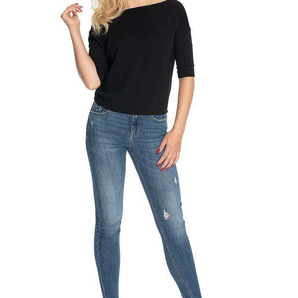 Elegant V-Neck Back Crepe Blouse - Très Elite