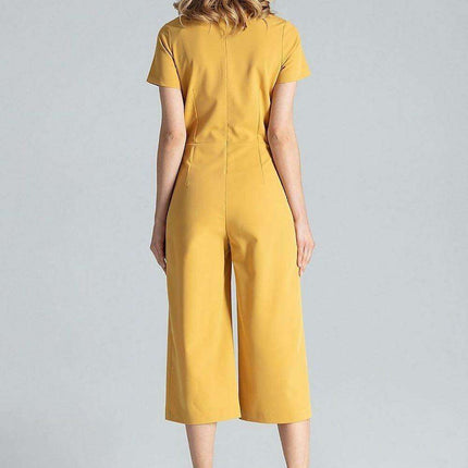 Elegant V-Neck Wide-Leg Jumpsuit for Effortless Style - Très Elite