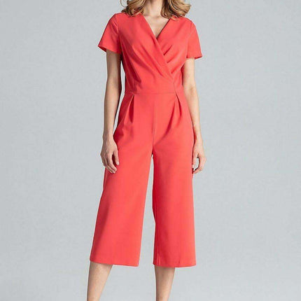 Elegant V-Neck Wide-Leg Jumpsuit for Effortless Style - Très Elite