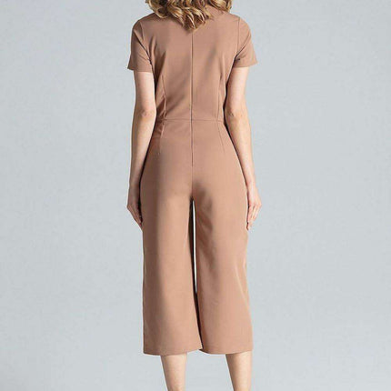 Elegant V-Neck Wide-Leg Jumpsuit for Effortless Style - Très Elite
