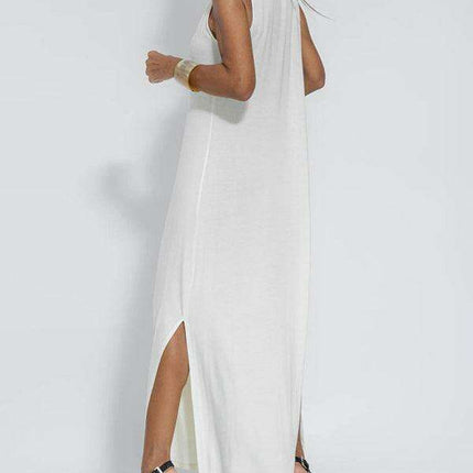 Elegant V-neck Pullover Dress - A Timeless Wardrobe Essential - Très Elite