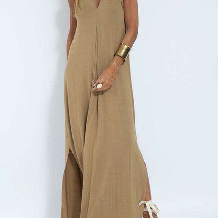 Elegant V-neck Pullover Dress - A Timeless Wardrobe Essential