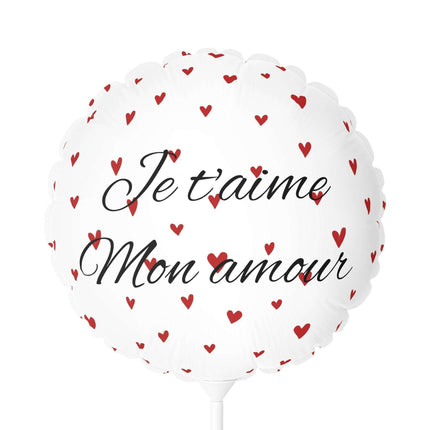 Elegant Valentine Red Heart Matte Balloon Duo - 11" Round & Heart Shape Collection - Très Elite