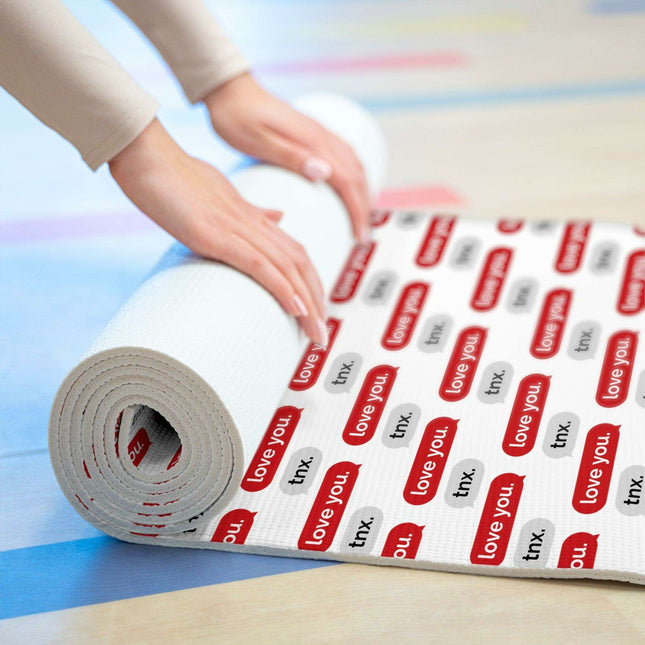 Elegant Valentine's Day Foam Yoga Mat - Transform Your Mindful Journey