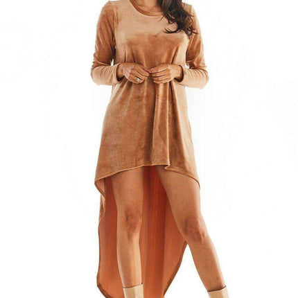 Elegant Velour Evening Gown - Très Elite
