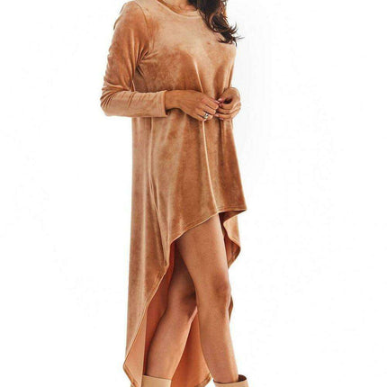 Elegant Velour Evening Gown - Très Elite