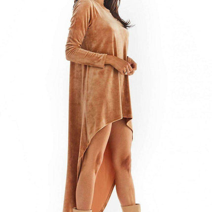 Elegant Velour Evening Gown - Très Elite
