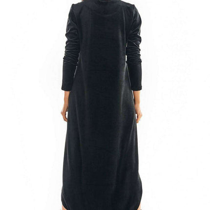 Elegant Velour Evening Gown - Très Elite