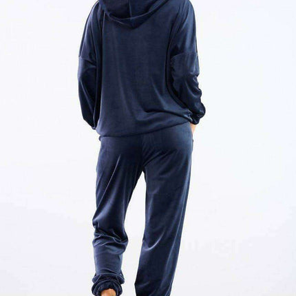 Elegant Velour Lounge Pants with Stretchy Elastic Waistband - Très Elite
