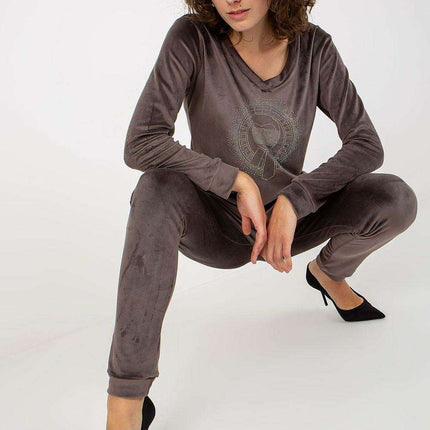 Elegant Velour Lounge Set - Très Elite