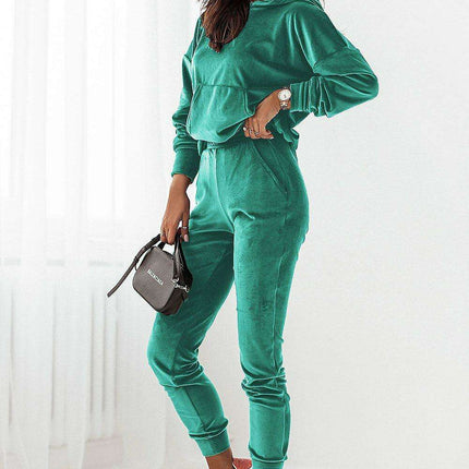 Elegant Velour Loungewear Set for Relaxation and Comfort - Très Elite