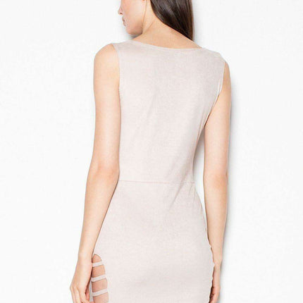 Elegant Venaton Suede Gown with Striking Cut-Out Accents - Très Elite