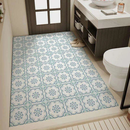 Elegant Vintage Diatomaceous Earth Bath Mat - Quick-Dry & Non-Slip Absorbent Rug - Très Elite